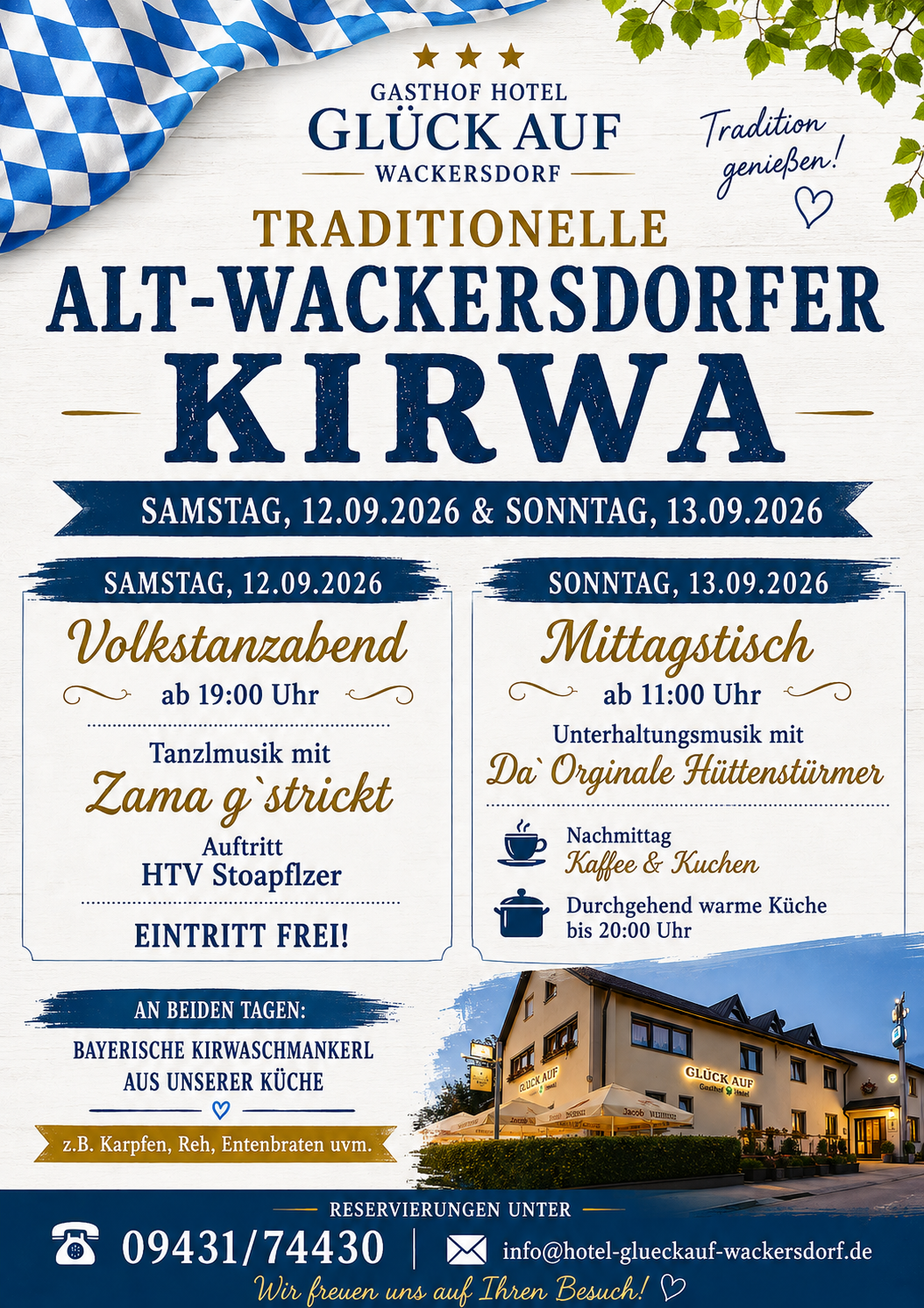 Alt Wackersdofer Kirwa im Gasthof Glück Auf Wackersdorf